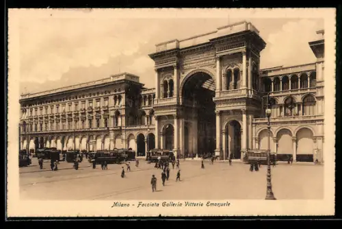 AK Milano, Facciata Galleria Vittorio Emanuele