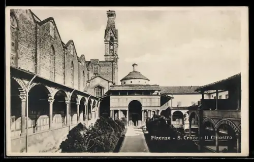 AK Firenze, S. Croce, Il Chiostro