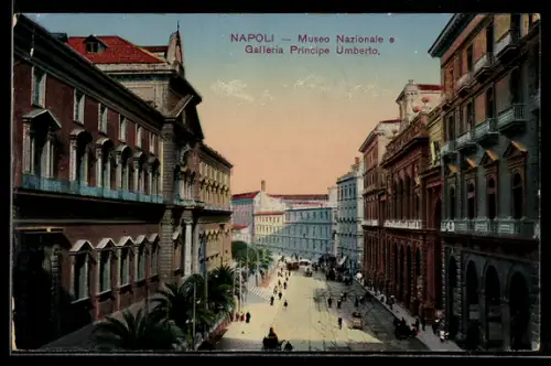 AK Napoli, Museo Nazionale e Galleria Principe Umberto