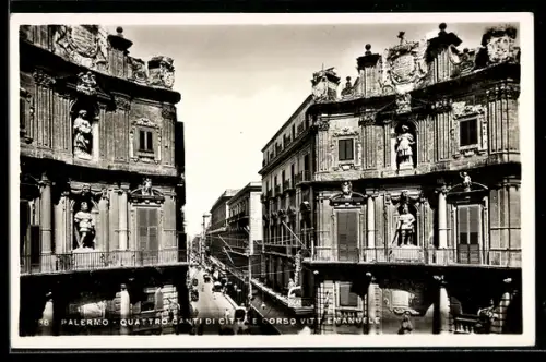 AK Palermo, Quattro Canti di Città e Corso Vittorio Emanuele