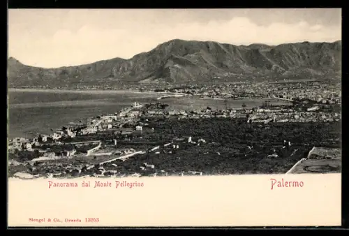 AK Palermo, Panorama dal Monte Pellegrino