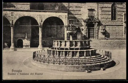 AK Perugia, Duomo e Fontana del Pisano