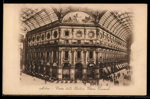 AK Milano, Centro della Galleria Vittorio Emanuele