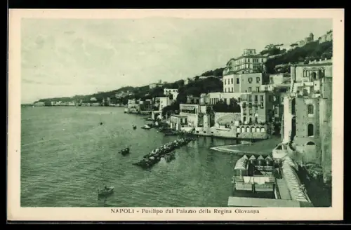 AK Napoli, Posillipo dal Palazzo della Regina Giovanna