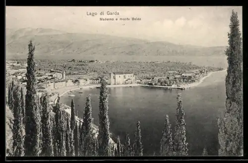 AK Maderno /Lago di Garda, Maderno e monte Baldo