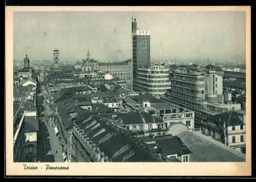AK Torino, Panorama della città con edifici storici e moderni