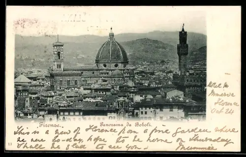 AK Firenze, Panorama da Boboli