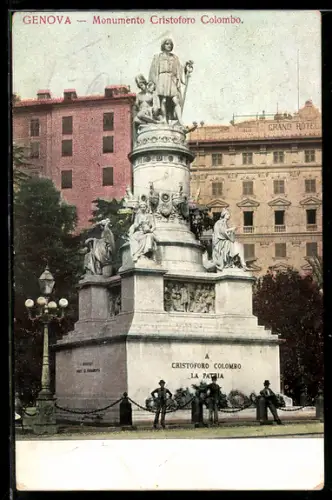 AK Genova, Monumento Cristoforo Colombo