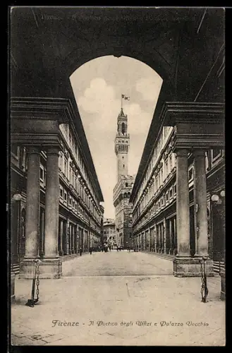 AK Firenze, Il Portico degli Uffizi e Palazzo Vecchio