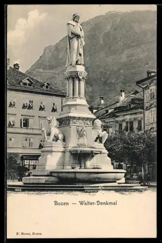 AK Bolzano, Monumento a Walther