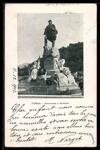 AK Torino, Monumento a Garibaldi