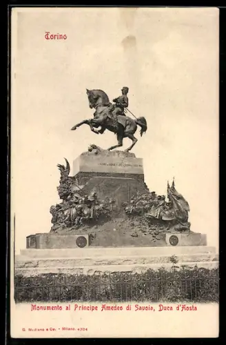 AK Torino, Monumento al Principe Amedeo di Savoia, Duca d`Aosta