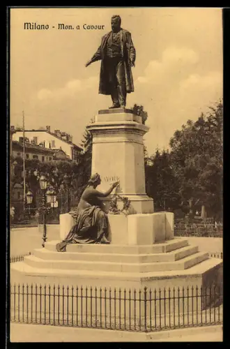 AK Milano, Monumento a Cavour
