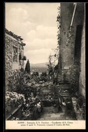 AK Assisi, Santuario di S. Damiano, Giardinetto di S. Chiara, Cantico del Sole di S. Francesco