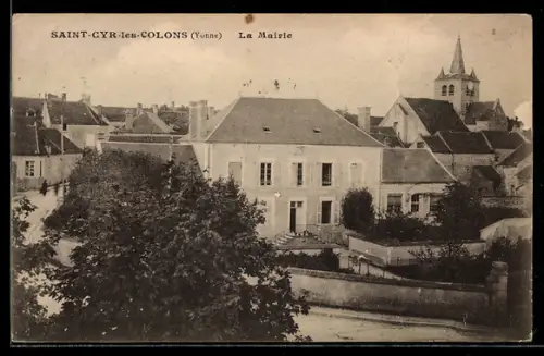 AK Saint-Cyr-les-Colons, La Mairie, Rathaus