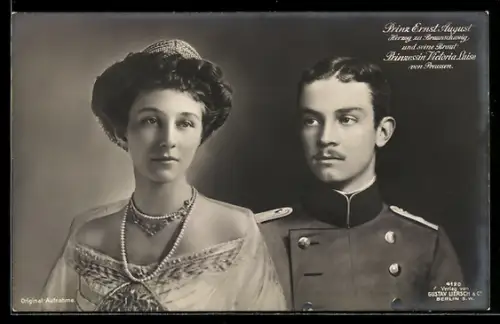 AK Prinz Ernst August und Prinzessin Viktoria Luise