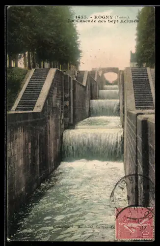 AK Rogny, La Cascade des Sept Ecluses