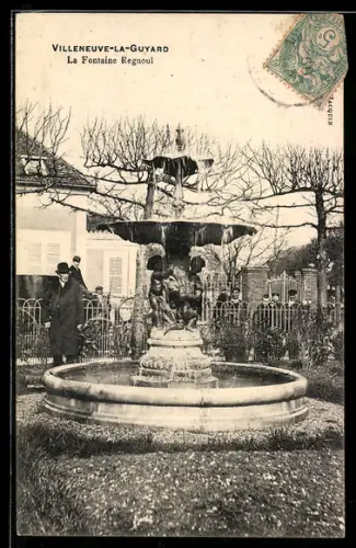 AK Villeneuve-la-Guyard, La Fontaine Regnoul