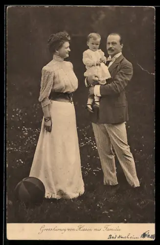 AK Grossherzog von Hessen-Darmstadt mit Familie