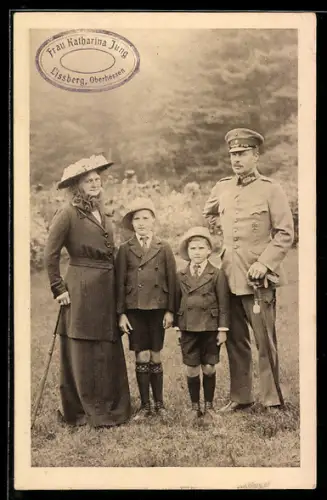 AK Grossherzog Ernst-Ludwig mit Familie