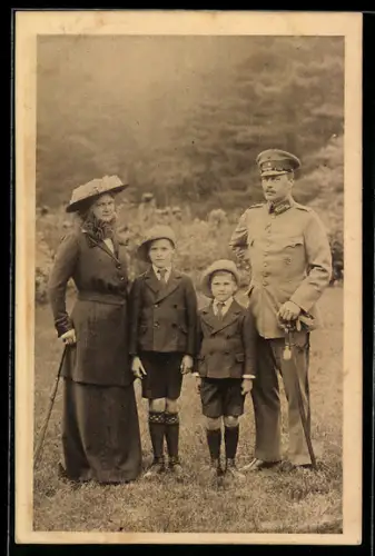 AK Grossherzog von Hessen-Darmstadt mit seiner Familie