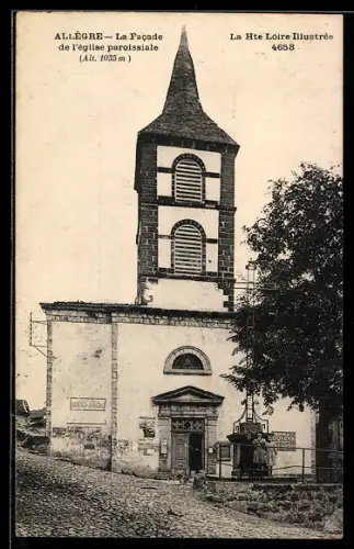 AK Allègre, La Facade de l`Église paroissiale