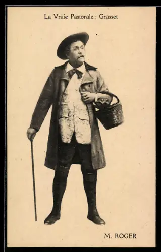AK La Vraie Pastorale: Grasset, M. Roger, Komiker
