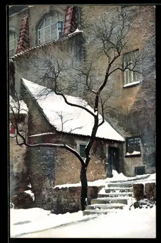 AK Photochromie NR 1545: Meissen, Im Hof von St. Afra