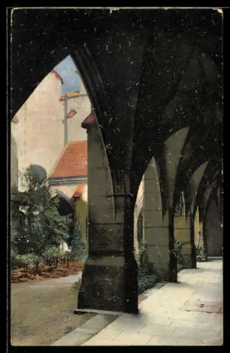 AK Photochromie NR 1541: Meissen, Kreuzgang am Dom