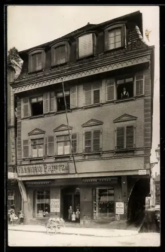 Foto-AK Karlsruhe, Färberei Eduard Printz A.G., Erbprinzenstrasse 22
