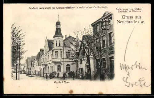 AK Neuenrade i. W., Gasthaus Voss