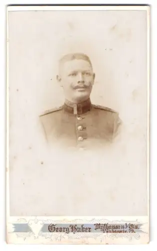 Fotografie Georg Huber, Mülhausen i. Els., Vaubanstr. 79, Unteroffizier vom 4. Badischen Inf.-Rgt. Nr. 112 in Uniform