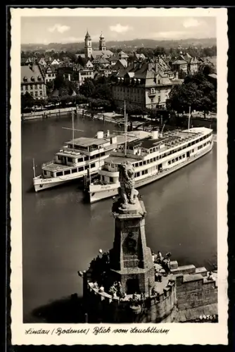 AK Lindau /Bodensee, Passagierschiffe Allgäu und Lindau im Hafen