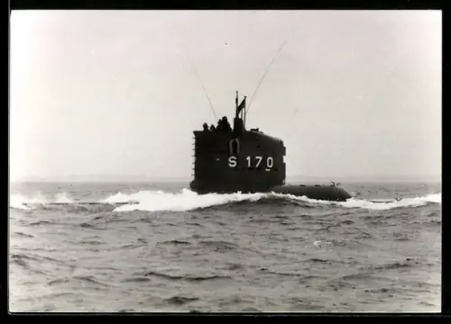 AK U-Boot der Bundesmarine U-Hai mit Kennung S170, ehemaliges Kriegsmarine-U-Boot U-2365
