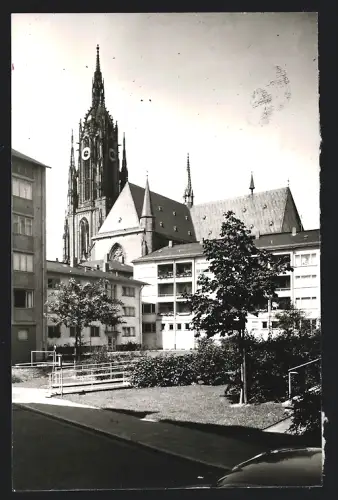 Fotografie unbekannter Fotograf, Ansicht Frankfurt / Main, Wohnhäuser neben dem Dom