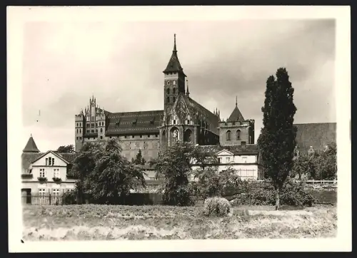 Fotografie Paul W. John, Berlin, Ansicht Marienburg / Wpr., Blick nach der Marienburg von der Landspitze
