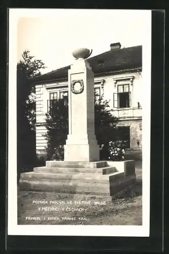 AK Ceske Mezirici, Pomnik padlym