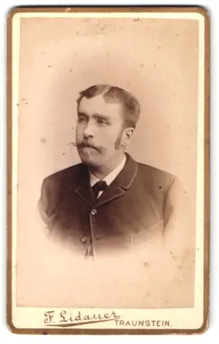 Fotografie F. Lidauer, Traunstein, Königsstrasse, Porträt eines Mannes