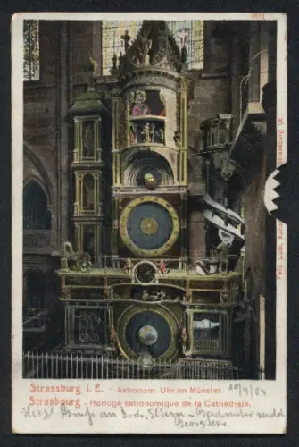AK Strasbourg i.E., Horloge astronomique dans la cathédrale