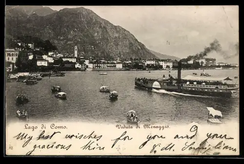 AK Menaggio /Lago di Como, Panorama