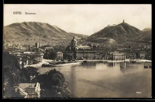 AK Como, Panorama mit Kirche