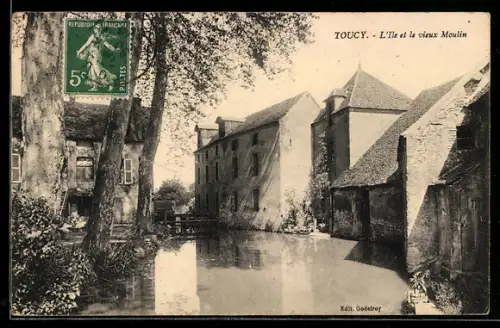 AK Toucy, L`Ile et le vieux Moulin