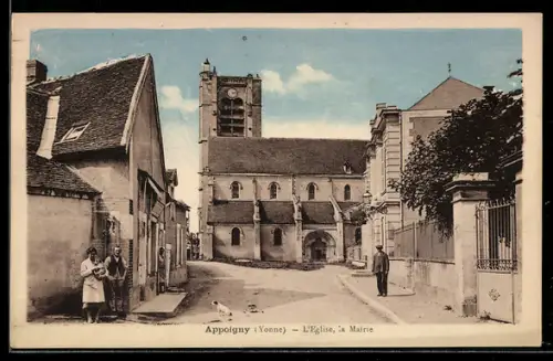 AK Appoigny, L`Eglise, la Mairie
