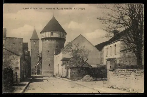 AK Chitry-le-Fort, Restes de l`église fortifiée, Le Donjon