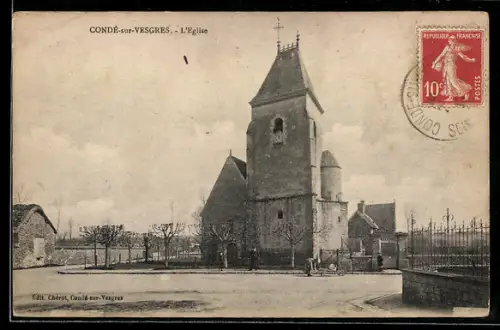 AK Condé-sur-Vesgres, L`Eglise, Kirche