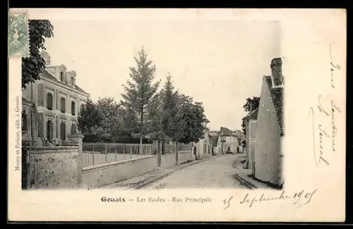 AK Gouaix, les Ecoles, Rue Principale