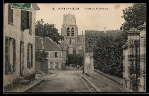 AK Fontenailles, Route de Montereau