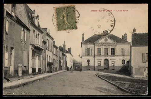 AK Jouy sur Morin, La Mairie, Ortspartie
