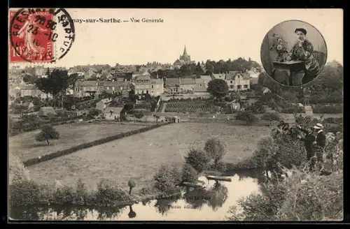 AK Fresnay-sur-Sarthe, Vue generale, panorammique