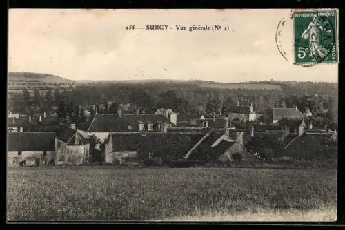AK Surgy, Vue générale, Teilansicht vom Ort